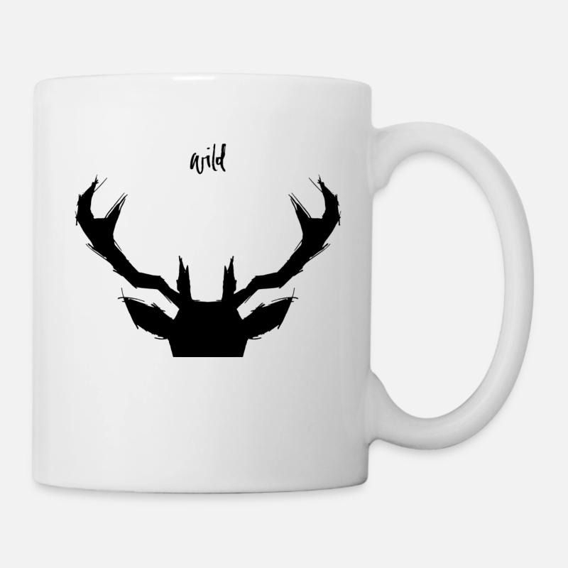 WILD black - Mug - white