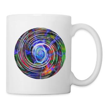Lightning color ball, Blitz Farbenkugel - Tasse - Weiß - Rechts
