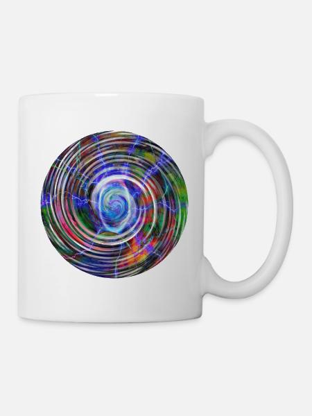 Boule de couleur éclair, boule de couleur éclair - Mug blanc - blanc