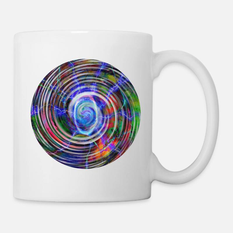 Lightning color ball, Blitz Farbenkugel - Tasse - Weiß