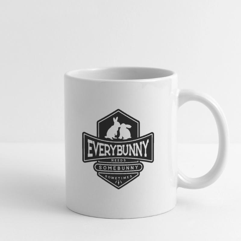 Every rabbit needs a rabbit cuddle Black Mug