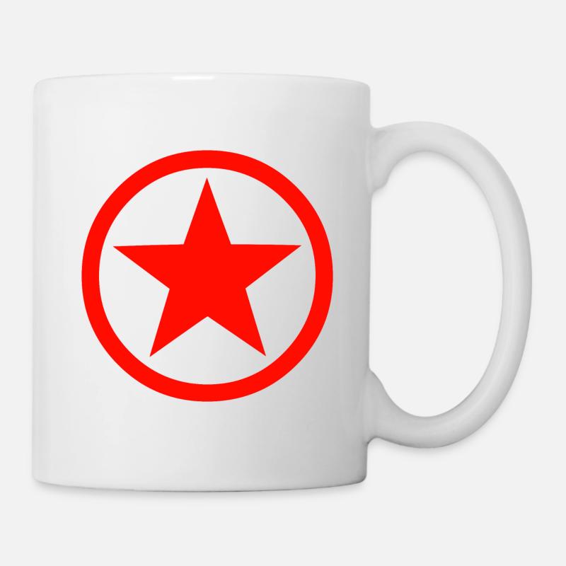Étoile étoile forme étoile - Mug blanc - blanc
