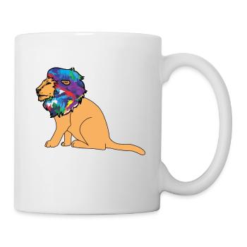 Lion dessin - Mug blanc - blanc - Droite