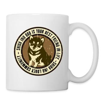 Shiba Inu dog - Mug - white - Right