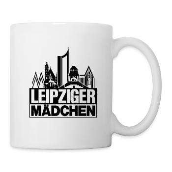Leipziger Mädchen Schwarz Leipzig Geschenk - Tasse - Weiß - Rechts