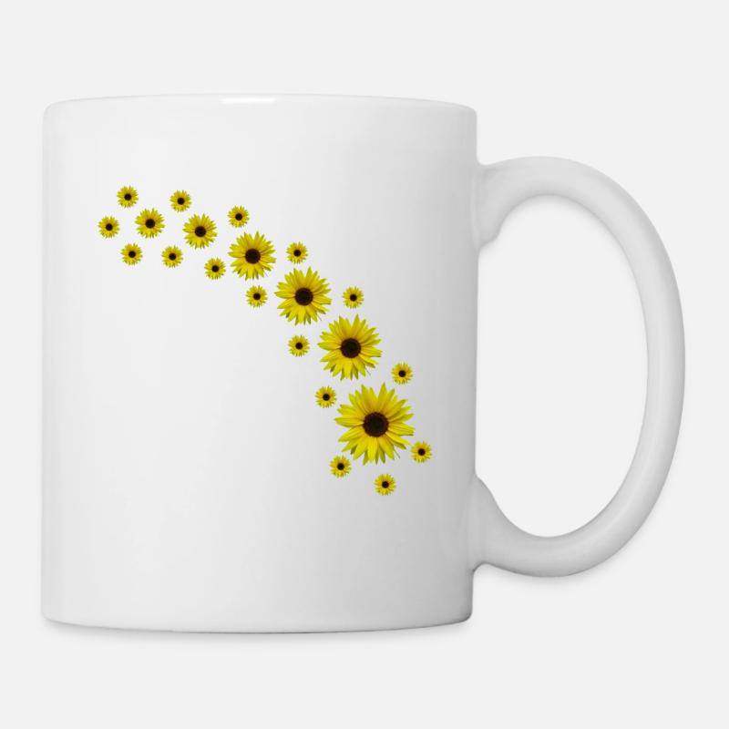 Sunflowers, Sunflower, Flowers - Mug - white