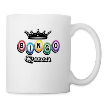Bingo tshirt Bingo t-shirt queen - Tasse - Weiß - Rechts