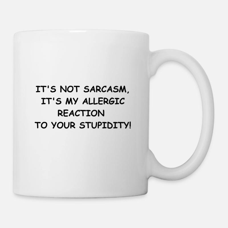 sarcasm - Mug blanc - blanc