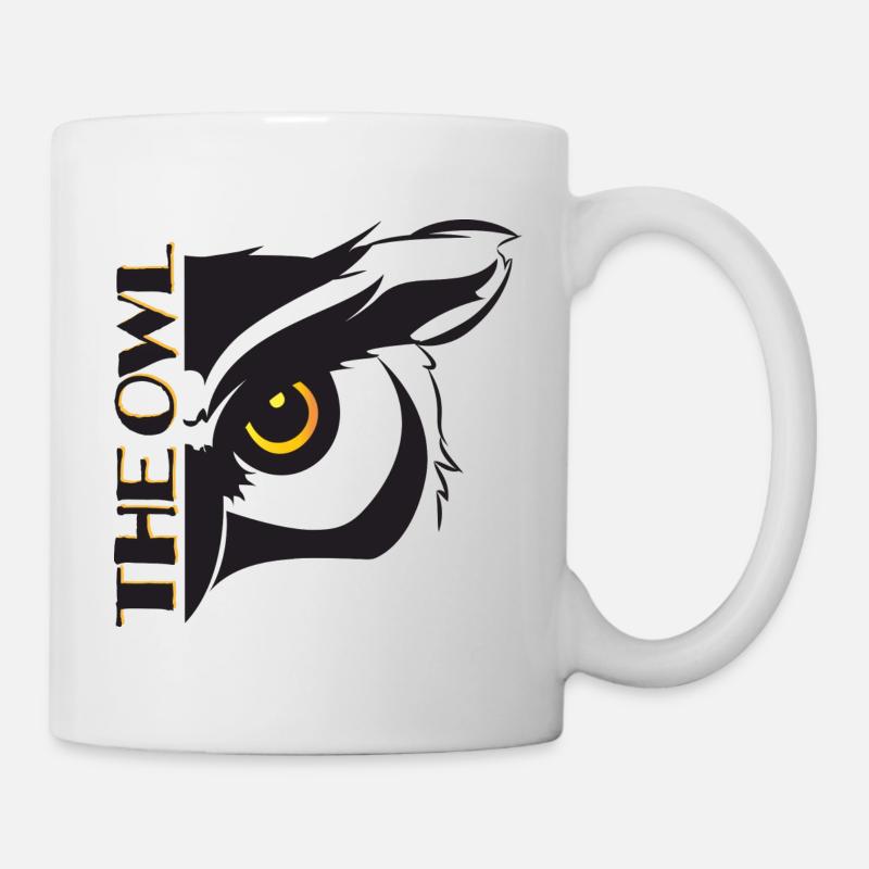 Un hibou - Mug blanc - blanc