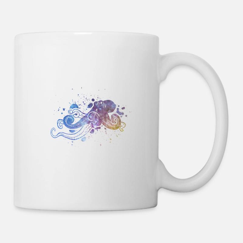 pieuvre - Mug blanc - blanc