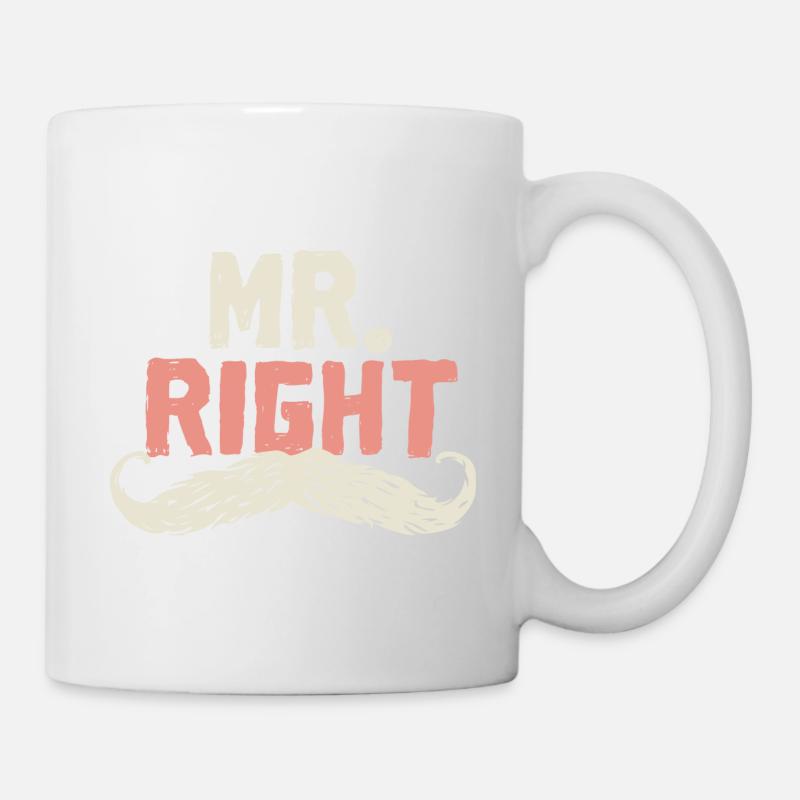 M. Droite - Mug blanc - blanc