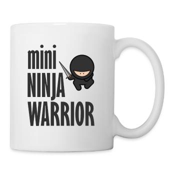 Ninja Warrior mit toller Grafik Geschenk - Tasse - Weiß - Rechts