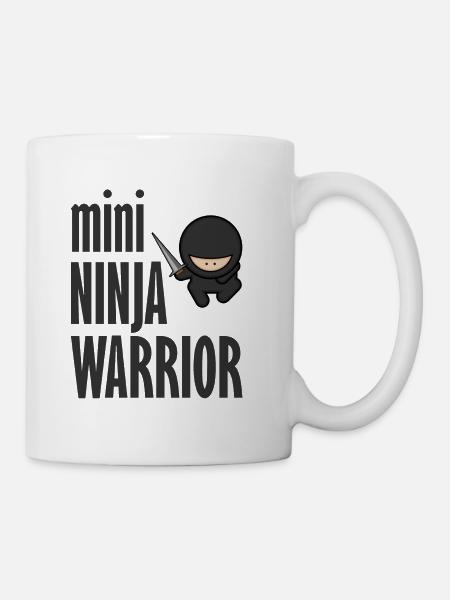 Ninja Warrior mit toller Grafik Geschenk - Tasse - Weiß