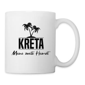 Kreta Heimat Insel Liebe Geschenk - Tasse - Weiß - Rechts