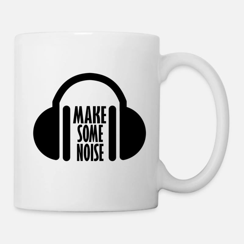 Faire du bruit DJ DJs Baby Gift Écouter de la musique - Mug blanc - blanc