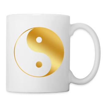 Yin Yang gold - Mug - white - Right