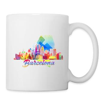 Barcelone 5 a - Mug blanc - blanc - Droite
