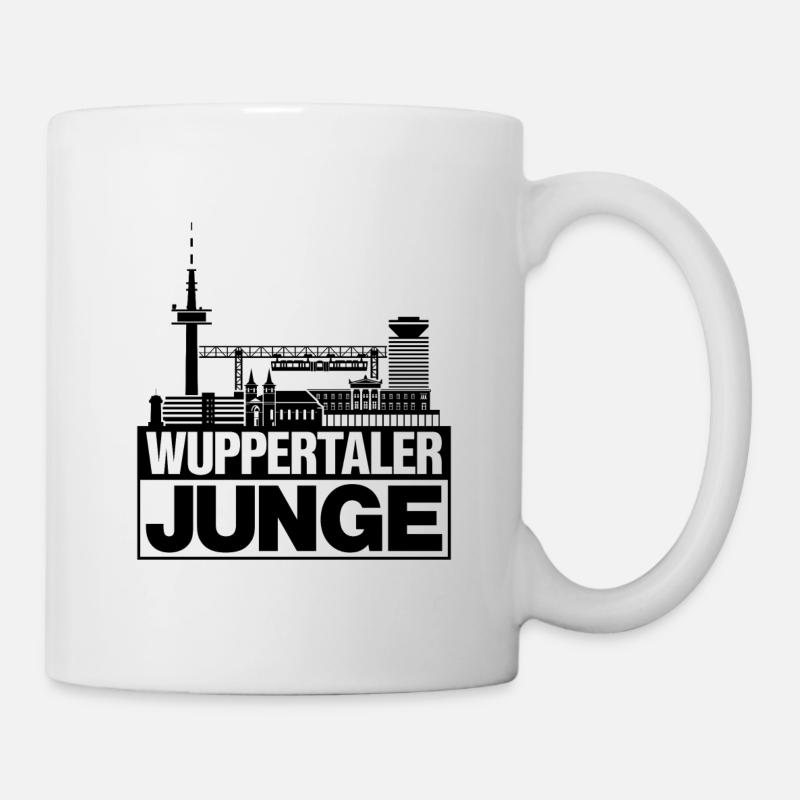 Wuppertaler Junge Schwarz Wuppertal Geschenk - Tasse - Weiß