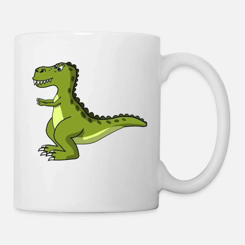 T Rex Dino Dinosaurier - Tasse - Weiß