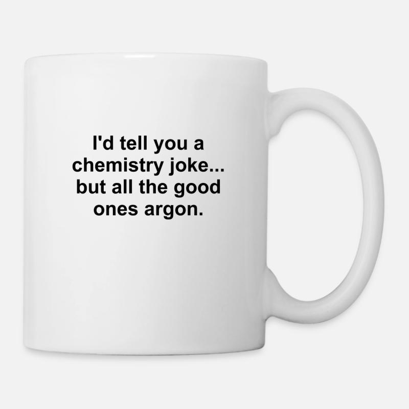 blague chimie - Mug blanc - blanc