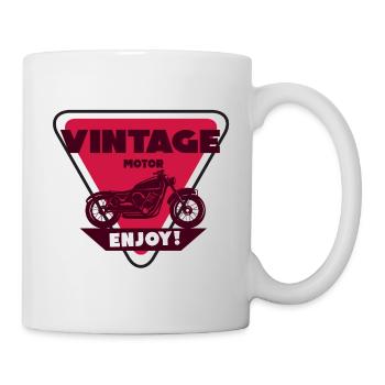 Vintage motor 80 F - Tasse - Weiß - Rechts