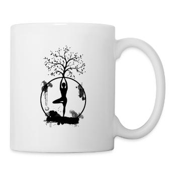 Tree of Life Yoga Spirit Black - Mug - white - Right
