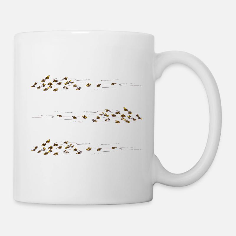 Bienen Schwarm - Tasse - Weiß