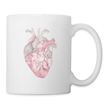 Anatomy heart - Mug - white - Right