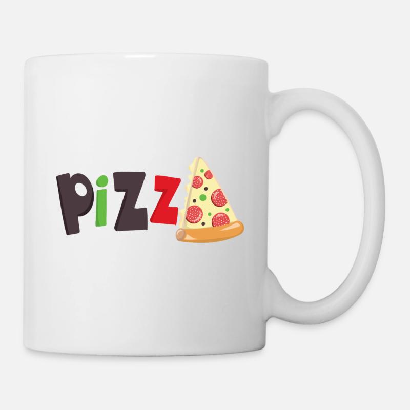 PIZZA - Mug blanc - blanc