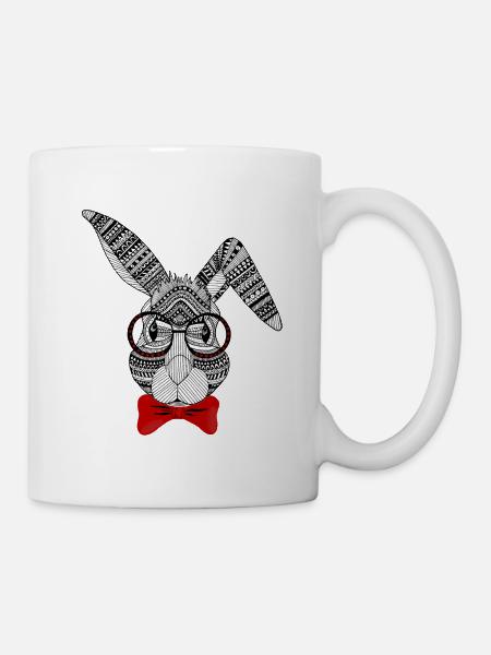 Hase - Tasse - Weiß
