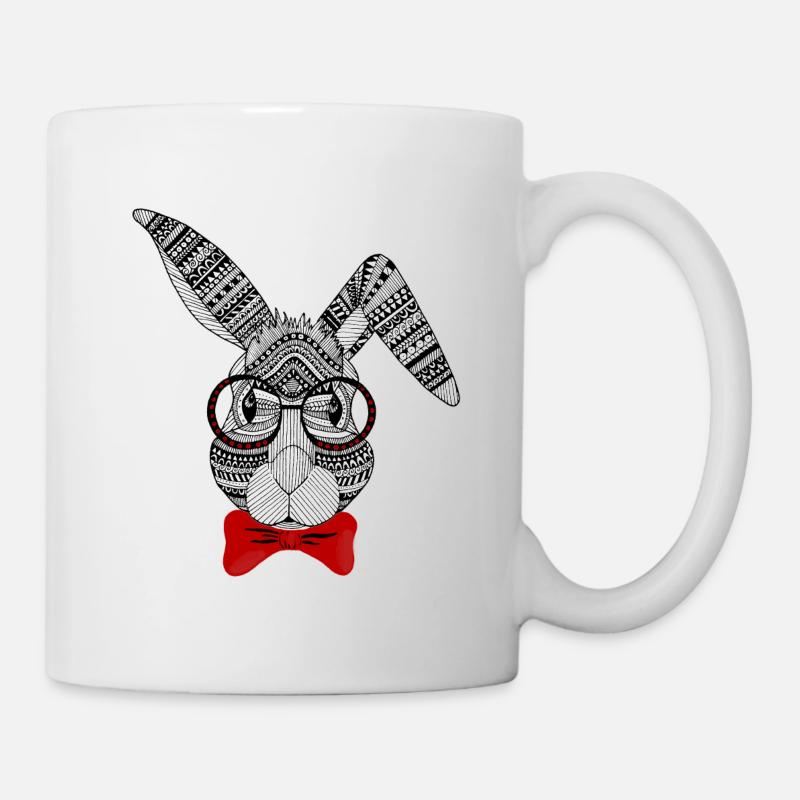 lièvre - Mug blanc - blanc