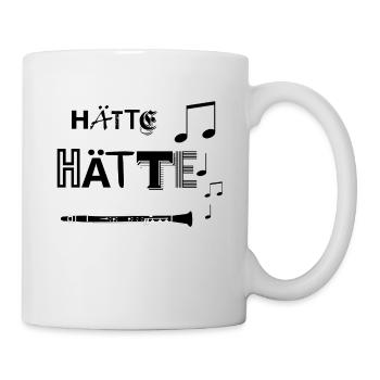 Hätte Hätte Spielt Klarinette - Tasse - Weiß - Rechts