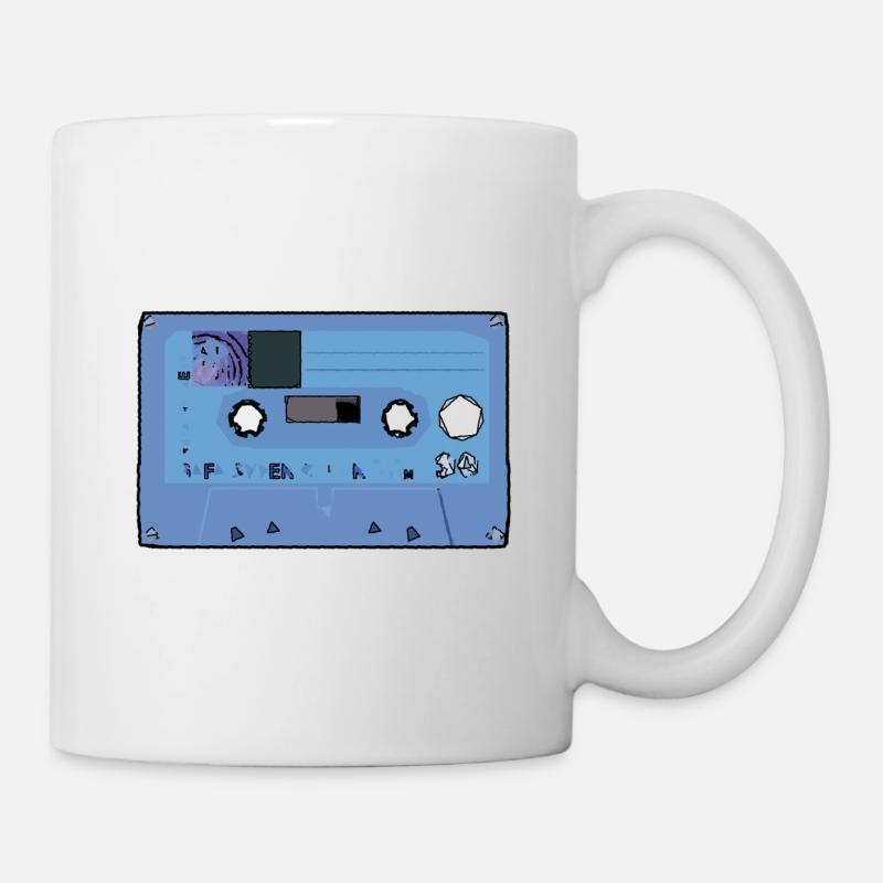 Kasette Retro Kassette - Tasse - Weiß