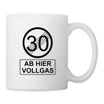 30er 30.Geburtstag 30 - Tasse - Weiß - Rechts