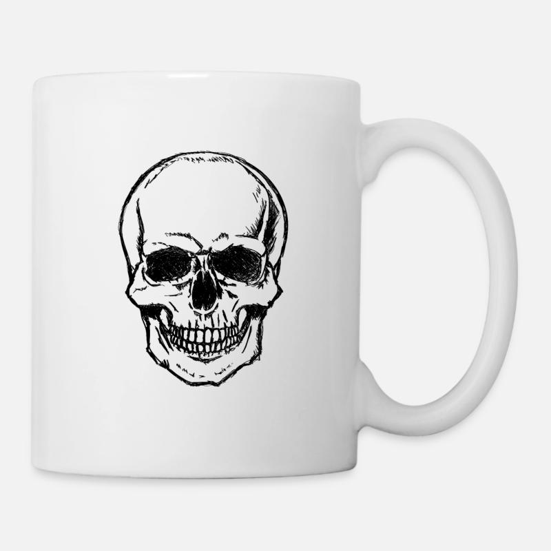 Crâne crâne crâne crâne - Mug blanc - blanc