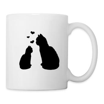 Tasse Kitty Love Cats Cat Tasse Love Cat - Mug blanc - blanc - Droite