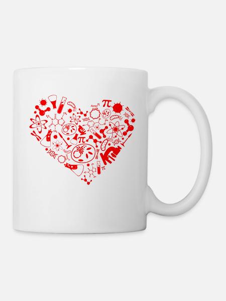 Science heart - Mug blanc - blanc