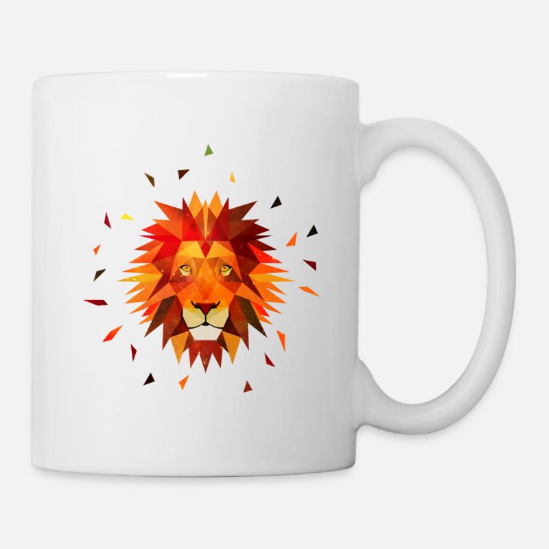 Löwe - Tasse - Weiß