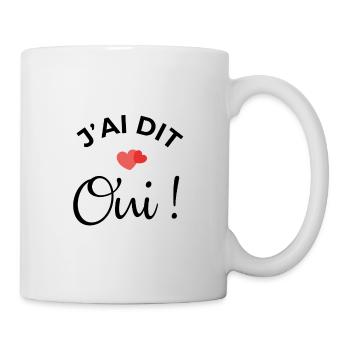 j'ai dit oui - Mug blanc - blanc - Droite