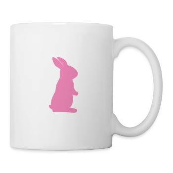 Happy Easter | Frohe Ostern PINK - Tasse - Weiß - Rechts