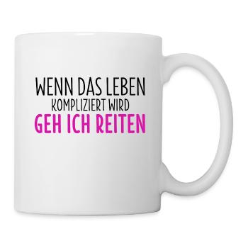 Horse sayings TShirt Horse Riding sayings Gift - Mug - white - Right