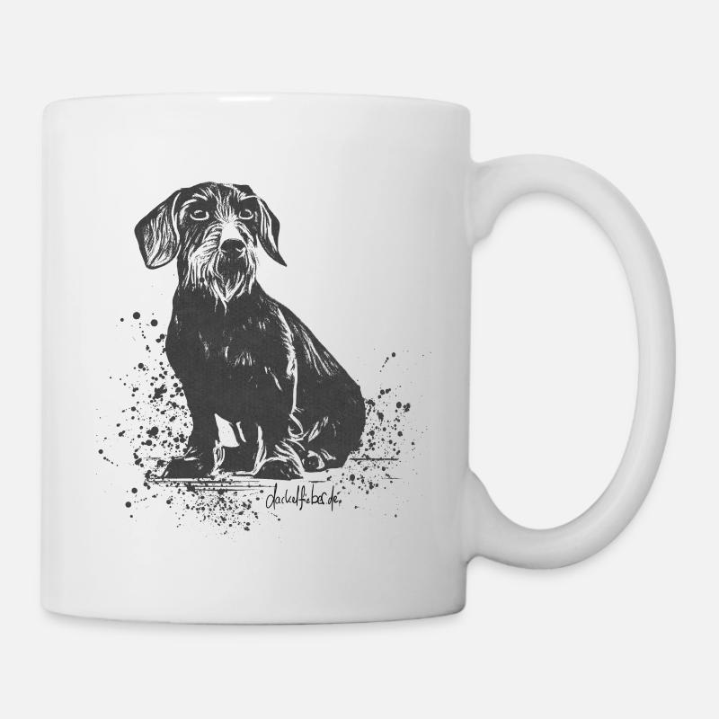 Dackel Rauhaardackel- Ein toller Dackelmann - Tasse - Weiß