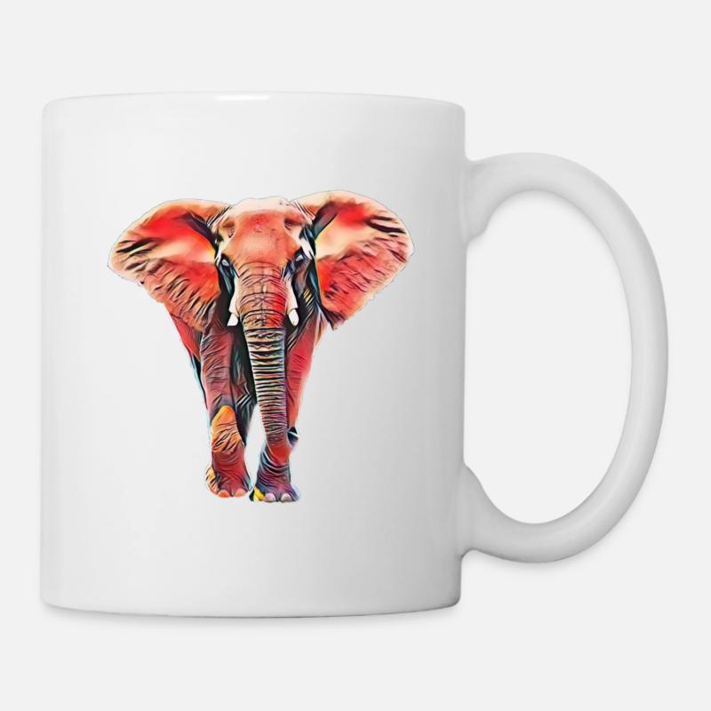 elephant - Mug - white