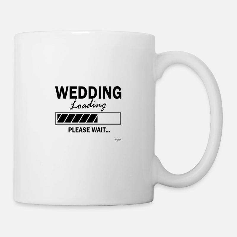 Bachelorette de mariage partie mariage cadeau d'amour - Mug blanc - blanc