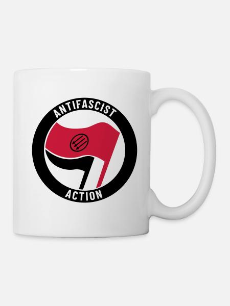 Antifascist Action – 3 Arrows - Tasse - Weiß