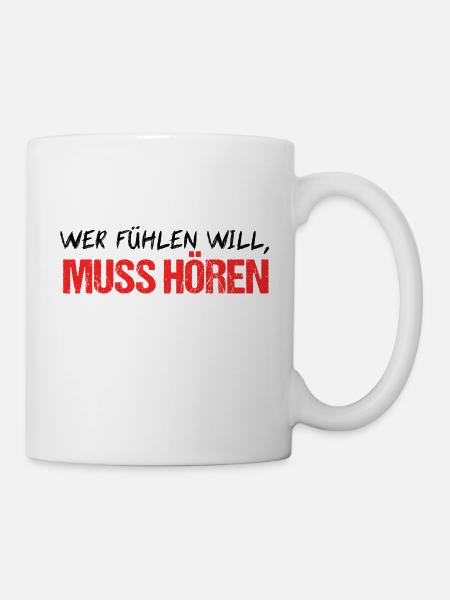 Musiker Shirt Lustige Sprüche Musikstil Geschenk - Tasse - Weiß