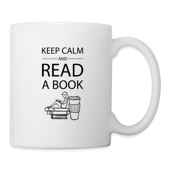 0272 Keep calm und lese ein Buch | Bookrebels - Tasse - Weiß - Rechts