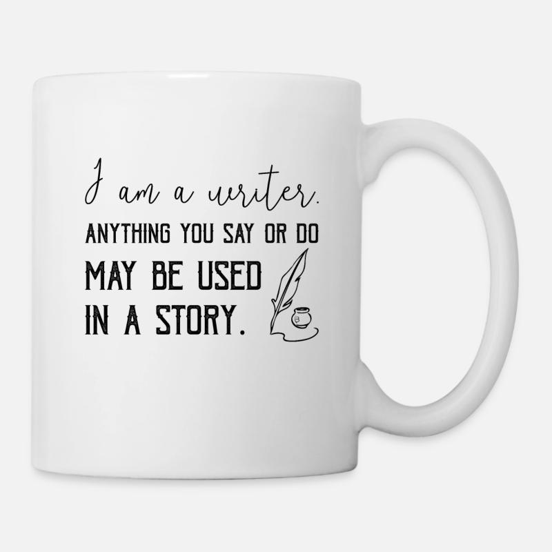 0266 écrivain | Auteur | Livre | histoire - Mug blanc - blanc