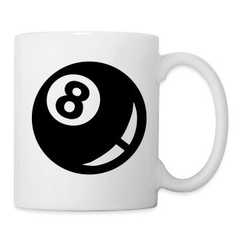 Billard - Tasse - Weiß - Rechts