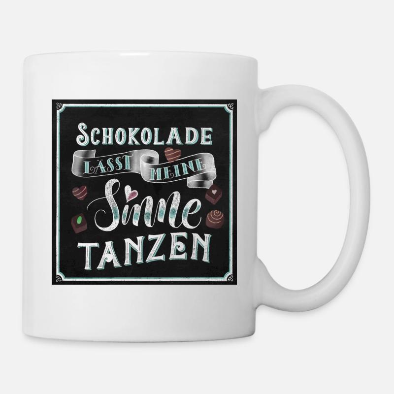 Schokolade - Tasse - Weiß